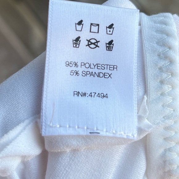 🆕 Norma Kamali Women’s White Ruched Side Drape Skirt - New Without Tags, Size XL - Picture 10 of 11